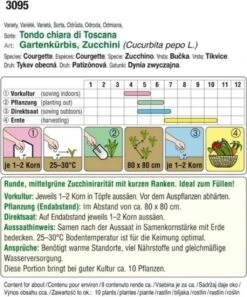 Kürbiszucchini "Tondo"