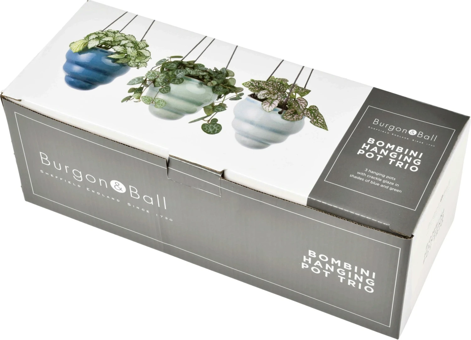 Hängetopf-Trio "Baby Bombini" 3 Hängetopf-Trio "Baby Bombini"