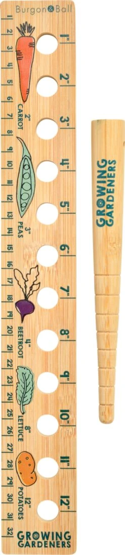 Pflanzlineal & Setzholz Für Kinder -Garten Flaire Verkaufsgeschäft burgon ball pflanzlineal setzholz fuer kinder 1 set 1684771 de