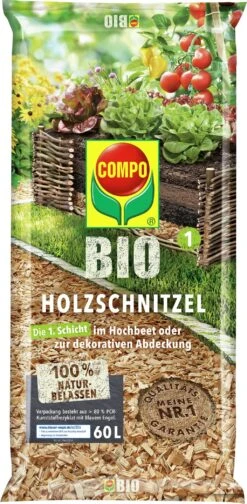 Compo Bio Holzschnitzel, 60 Liter -Garten Flaire Verkaufsgeschäft compo bio holzschnitzel 60 l 1691314 de
