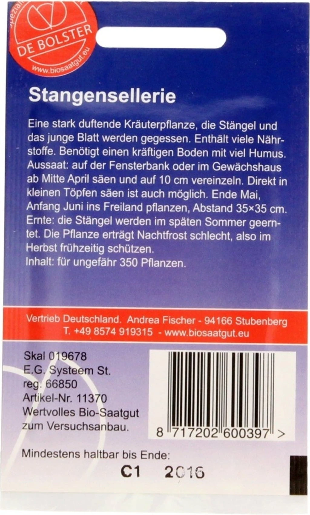 Stangensellerie "Tall Utah", 0,30 G 4 Stangensellerie "Tall Utah", 0,30 G - Image 2