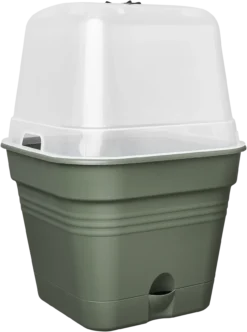 Elho Anzuchttopf Set Green Basics 15cm - Quadrat, Laubgrün -Garten Flaire Verkaufsgeschäft elho anzuchttopf set green basics 15cm quadrat verde foglia 1405319 de