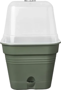 Elho Anzuchttopf Set Green Basics 25cm - Quadrat, Laubgrün -Garten Flaire Verkaufsgeschäft elho anzuchttopf set green basics 25cm quadrat verde foglia 1405678 de