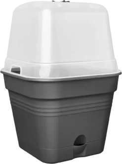 Elho Anzuchttopf Set Green Basics 35cm - Quadrat, Living Schwarz -Garten Flaire Verkaufsgeschäft elho anzuchttopf set green basics 35cm quadrat nero 1406567 de