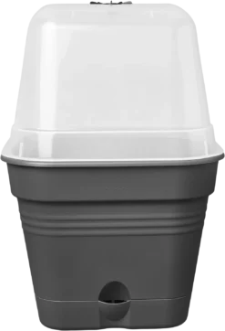 Elho Anzuchttopf Set Green Basics 35cm - Quadrat, Living Schwarz -Garten Flaire Verkaufsgeschäft elho anzuchttopf set green basics 35cm quadrat nero 1406584 de