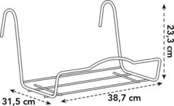 Elho Balkon Support Für Barcelona 50 Cm, Anthrazit -Garten Flaire Verkaufsgeschäft elho balkon support fuer barcelona 50 cm antracit 1670263 de
