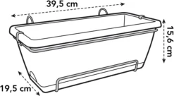 Elho Barcelona Balkonkasten 40 Cm, Weiss 11 Elho Barcelona Balkonkasten 40 Cm, Weiss -Garten Flaire Verkaufsgeschäft elho barcelona balkonkasten 40 cm 1667185 de