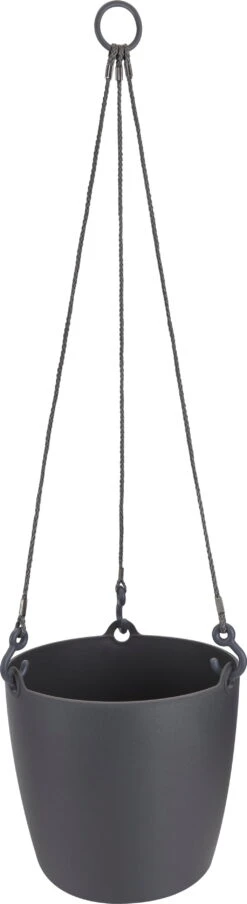 Elho Brussels Hängeampel "18cm", Anthrazit -Garten Flaire Verkaufsgeschäft elho brussels haengeampel 18cm antracit 1655008 de