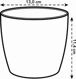 Elho Brussels Rund Mini 13 Cm, Anthrazit -Garten Flaire Verkaufsgeschäft elho brussels rund mini 13 cm 1268129 de