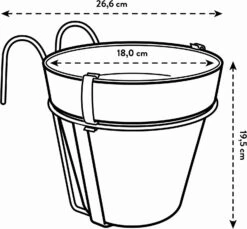 Elho Loft Urban "balkon Potholder", Anthrazit 12 Elho Loft Urban "balkon Potholder", Anthrazit -Garten Flaire Verkaufsgeschäft elho loft urban balkon potholder 1272556 de