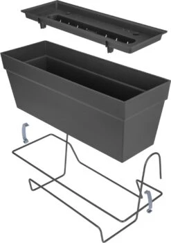 Elho Loft Urban Balkonkasten Allin1 50, Anthrazit -Garten Flaire Verkaufsgeschäft elho loft urban balkonkasten allin1 50 1656397 de