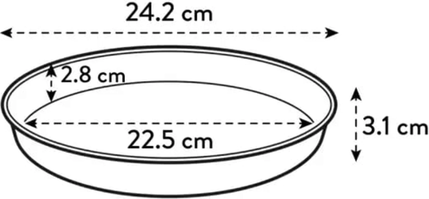 Elho Loft Urban Untersetzer Rund 24, Vintage Blau 6 Elho Loft Urban Untersetzer Rund 24, Vintage Blau - Image 4