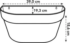 Elho Loft Urban Wandampel 40, Weiss -Garten Flaire Verkaufsgeschäft elho loft urban wandampel 40 1670257 de