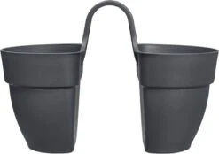 Elho Vibia Campana Flower Twin 21 Cm, Anthrazit -Garten Flaire Verkaufsgeschäft elho vibia campana flower twin 21 cm antracit 1676774 de