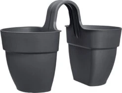 Elho Vibia Campana Flower Twin 21 Cm, Anthrazit -Garten Flaire Verkaufsgeschäft elho vibia campana flower twin 21 cm antracit 1676775 de