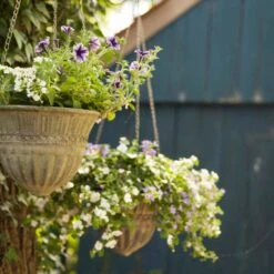 ESSCHERT DESIGN Hängetopf "Aged Metal", L