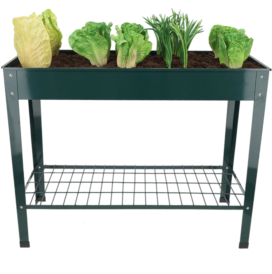 ESSCHERT DESIGN Hochbeet Metall Mit Ablage Grün S 4 ESSCHERT DESIGN Hochbeet Metall Mit Ablage Grün S - Image 2