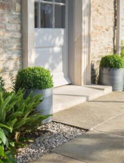 2er Set Verzinkte Pflanzkübel -Garten Flaire Verkaufsgeschäft garden trading 2er set verzinkte pflanzkuebel 1 set 804980 de