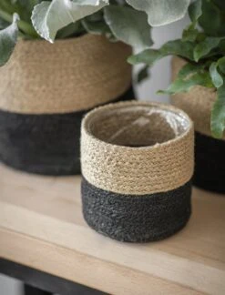 3er Set Jute Töpfe -Garten Flaire Verkaufsgeschäft garden trading 3er set jute toepfe 1 set 741622 de