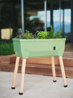 Sammy Salad Hochbeet - Ohne Haube, Dunkelgrün -Garten Flaire Verkaufsgeschäft gusta garden sammy salad hochbeet ohne haube temno zelena 1621320 de