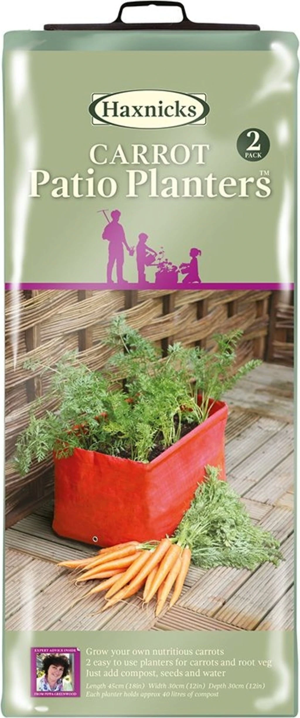 Karottenpflanztasche Im 2er Set, 2 Stück 3 Karottenpflanztasche Im 2er Set, 2 Stück