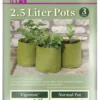 Pflanztaschen 3erPack, 2,5 Liter (3 Stück) -Garten Flaire Verkaufsgeschäft haxnicks pflanztaschen 3erpack 25 litra 1682883 de