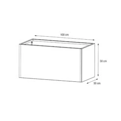 Pflanzkasten 50x100x50, Anthrazit -Garten Flaire Verkaufsgeschäft herstera hochbeet 50x100x50 1291678 de