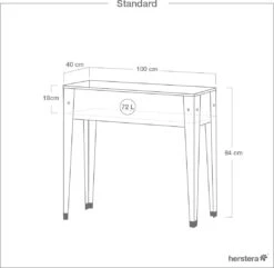Hochbeet "Urban Garden" , Anthrazit -Garten Flaire Verkaufsgeschäft herstera hochbeet urban 1285354 de