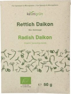 Bio-Keimsaat Rettich, 50 G -Garten Flaire Verkaufsgeschäft keimgruen bio keimsaat rettich 50 g 1107524 de