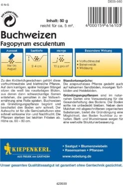 Buchweizen, 50 G -Garten Flaire Verkaufsgeschäft kiepenkerl buchweizen 1665280 de