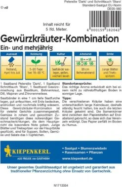 Gewürzkräuter-Kombination, Ein- Und Mehrjährig, Saatband