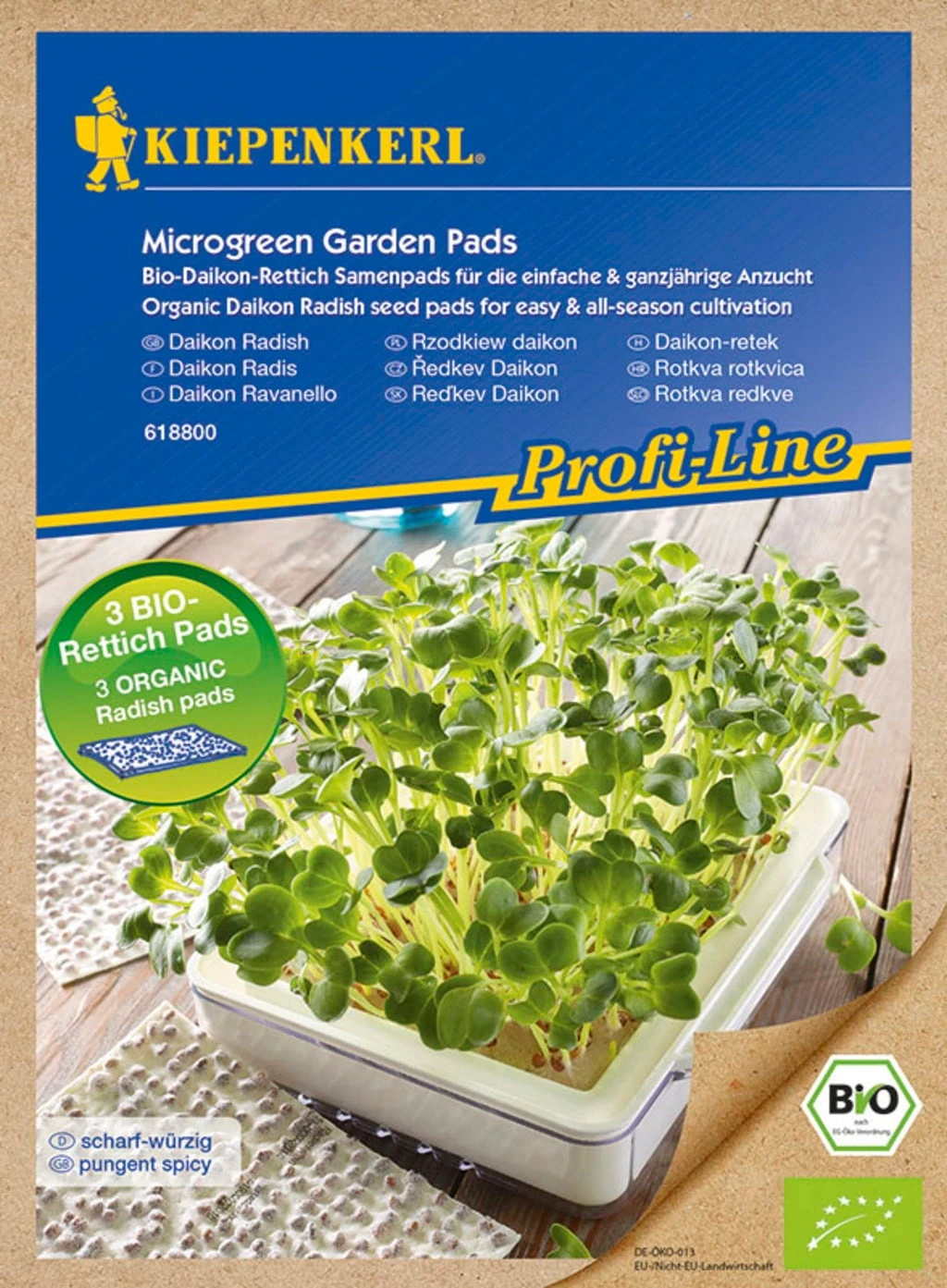 MicroGreen Duo-Garden Nachfüllpads BIO-Daikon-Rettich, 3 Stück 3 MicroGreen Duo-Garden Nachfüllpads BIO-Daikon-Rettich, 3 Stück