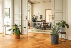 LECHUZA Pflanzgefäß TRENDCOVER "Kork" 32, Dark Natural -Garten Flaire Verkaufsgeschäft komplett set trendcover kork 32 1161809 de