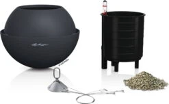 LECHUZA Blumenampel BOLA Color 23, Schiefergrau -Garten Flaire Verkaufsgeschäft lechuza blumenampel bola color 23 skiffergraa 1677825 de