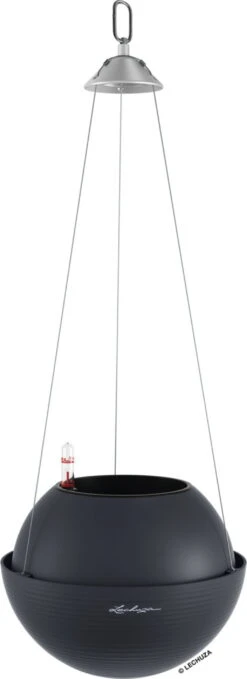 LECHUZA Blumenampel BOLA Color 23, Schiefergrau -Garten Flaire Verkaufsgeschäft lechuza blumenampel bola color 23 skiffergraa 1677829 de