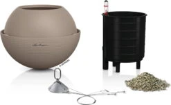 LECHUZA Blumenampel BOLA Color 32, Sandbraun -Garten Flaire Verkaufsgeschäft lechuza blumenampel bola color 32 sandbrun 1677838 de