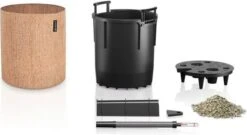 LECHUZA Pflanzgefäß TRENDCOVER "Kork" 23, Light Natural -Garten Flaire Verkaufsgeschäft lechuza pflanzgefaess trendcover kork 23 1677549 de