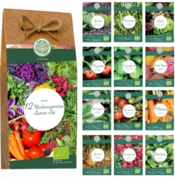 Bio Hochbeet & Balkon Gemüse Samen Set -Garten Flaire Verkaufsgeschäft loveplants bio hochbeet balkon gemuese samen set 1550348 de