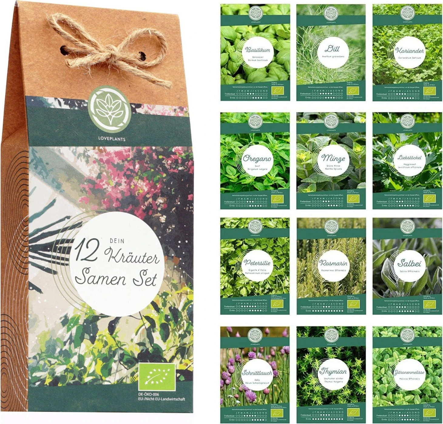 Bio Kräutersamen Set 3 Bio Kräutersamen Set