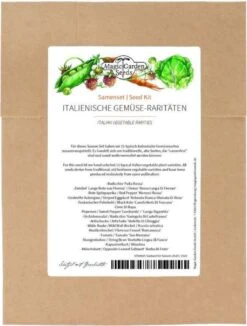 Italienische Gemüse-Raritäten , Samenset -Garten Flaire Verkaufsgeschäft magic garden seeds italienische gemuese raritaeten froekit 1678079 de