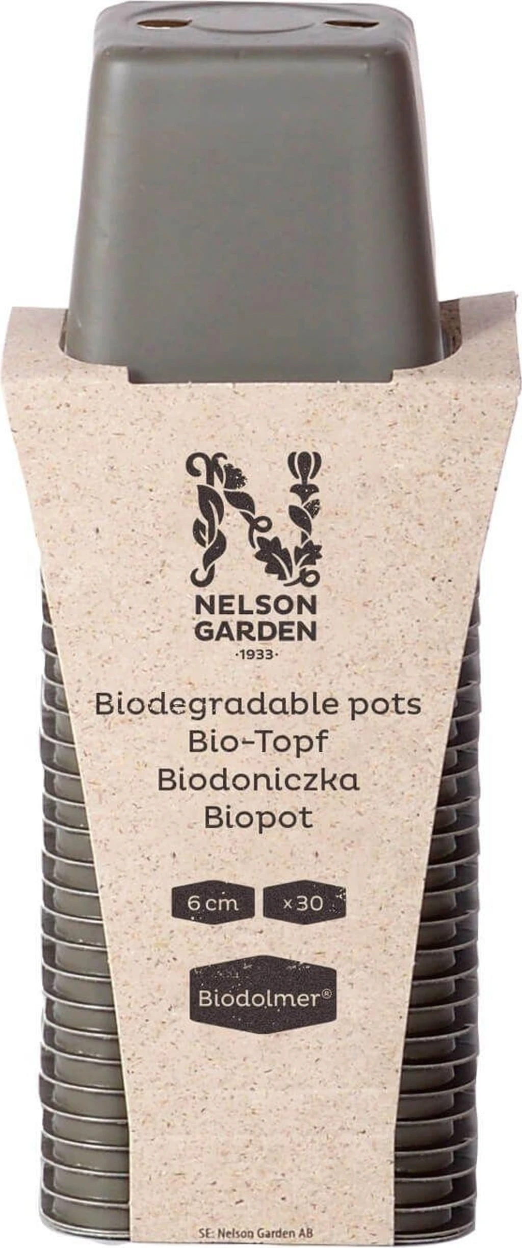 Bio Anzucht-Töpfe Quadratisch 6 Cm, 30 Stück 3 Bio Anzucht-Töpfe Quadratisch 6 Cm, 30 Stück