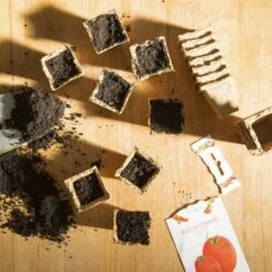 Abbaubare Anzuchttöpfe Eckig, 120 Stück -Garten Flaire Verkaufsgeschäft own grown abbaubare anzuchttoepfe eckig 120 st 1679318 de