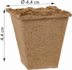 Abbaubare Anzuchttöpfe Eckig, 120 Stück -Garten Flaire Verkaufsgeschäft own grown abbaubare anzuchttoepfe eckig 120 st 1679321 de