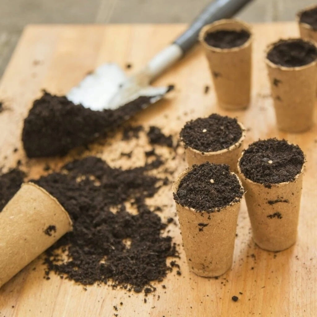 Abbaubare Anzuchttöpfe Rund, 60 Stück 4 Abbaubare Anzuchttöpfe Rund, 60 Stück – Bild 2