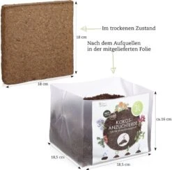 Kokoserde Quellblock 3 L -Garten Flaire Verkaufsgeschäft own grown kokoserde quellblock 3 l 1 st 1679303 de