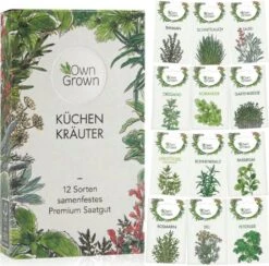 Küchen-Kräuter 12er Saatgut-Set -Garten Flaire Verkaufsgeschäft own grown kuechen kraeuter 12er saatgut set 1 set 1679228 de