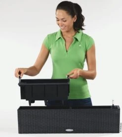 LECHUZA Pflanzgefäß BALCONERA Cottage 80, Weiß