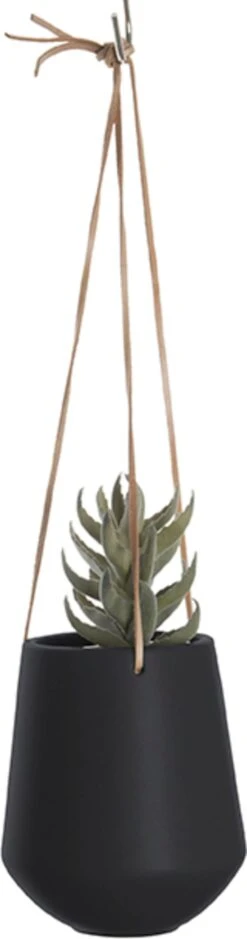 Garten Flaire Verkaufsgeschäft 15 PRESENT TIME Hängetopf "Skittle" Medium, Matt Schwarz