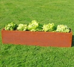 Hochbeet Edelrost "Planus", 158 X 38 Cm -Garten Flaire Verkaufsgeschäft prima terra hochbeet edelrost planus 158 x 38 cm 1668077 de