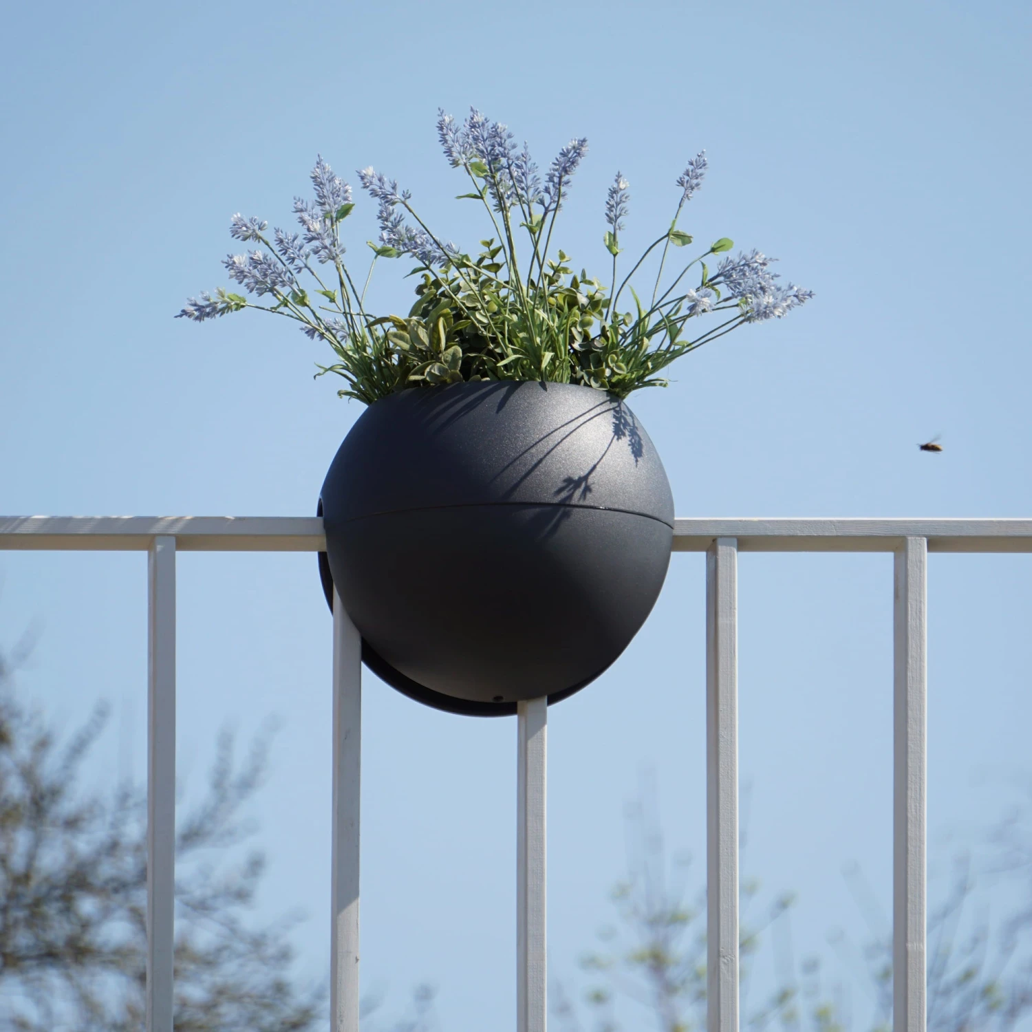 Geländertopf "Bloomball", Graphit (anthrazit) 5 Geländertopf "Bloomball", Graphit (anthrazit) - Image 3